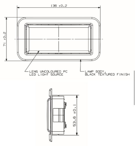 DIMENSIONI PLAFONIERA L897.00.LDV
